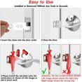 thumbnail image 5 of Upgrade Portable Door Lock Home Security Door Locks Travel Lockdown Locks for Additional Safety and Privacy Perfect for Traveling Hotel Home Apartment College$$Tools & Hardware Other, 5 of 8