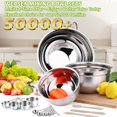 thumbnail image 2 of Juego de bowls para mezclar WEPSEN de 25 piezas de acero inoxidable, 7 qt a 1.5 qt, 2 of 8