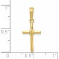 thumbnail image 2 of 10K Yellow Gold Polished Cross Charm (22 X 11) Made In Peru -Jewelry By Sweet Pea, 2 of 5