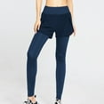 thumbnail image 4 of Pants for Women Womens High Waist Workout Yoga Pants 2 in 1 Stretchy Athletic Running Fitness Jogger Leggings with Pockets, 4 of 6