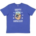thumbnail image 3 of Inktastic Happy Hanucat with Menorah Youth T-Shirt, 3 of 5