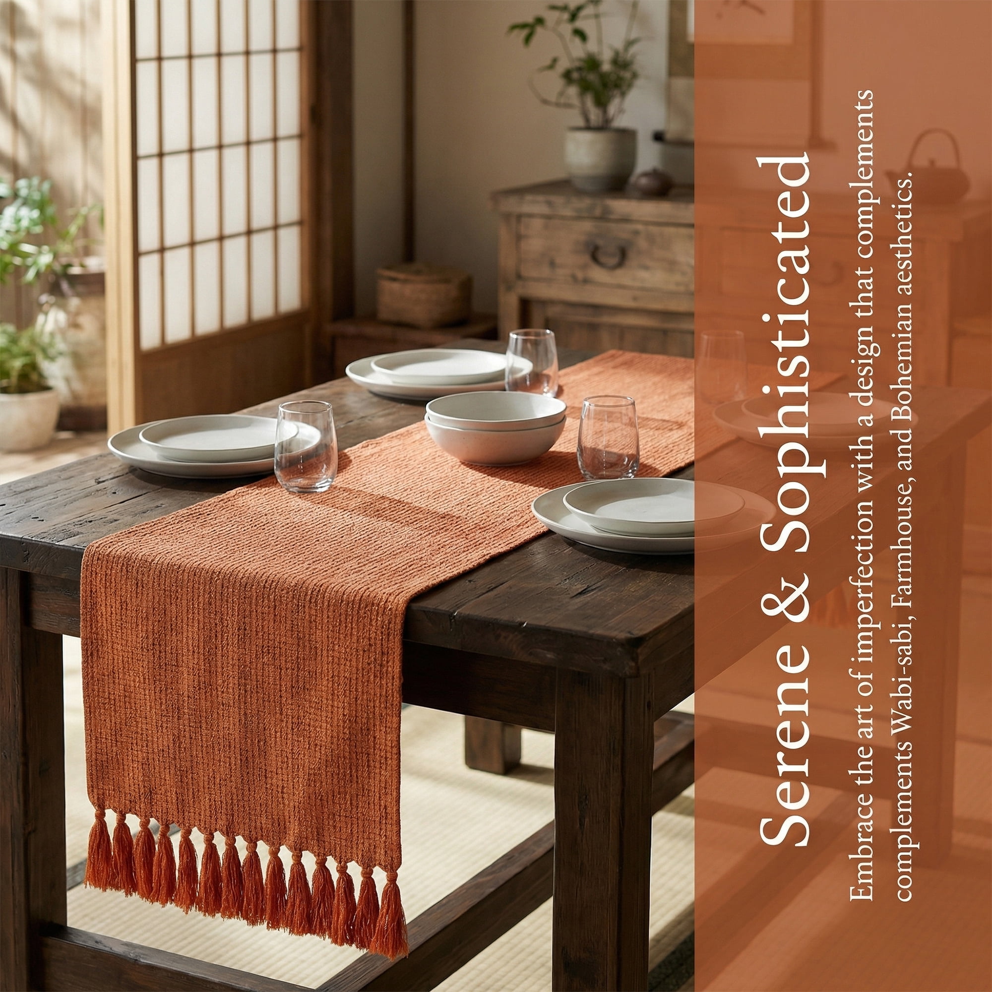 Unique Bargains Washable Polyester Table Runner for Birthday Decorations Orange 13"x94.5"