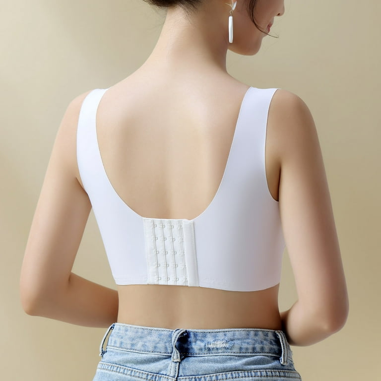 adviicd Lace Bras for Women womens Comfort Revolution Wireless T-shirt Bra,  Full-coverage Pullover Bra White 4X-Large 