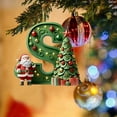 thumbnail image 3 of KCEHTA Christmas Tree Ornaments Letters A-Z Christmas Initial Ornaments Xmas Tree Ornaments Personalized DIY Christmas 26 Initial Letter Ornaments Christmas Decorations Gifts, 3 of 5