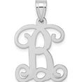 thumbnail image 1 of 14K White Gold 14Kw Laser-Cut High Polished Letter B Initial Pendant (25.41 X 18.28) Made In United States -Jewelry By Sweet Pea, 1 of 4