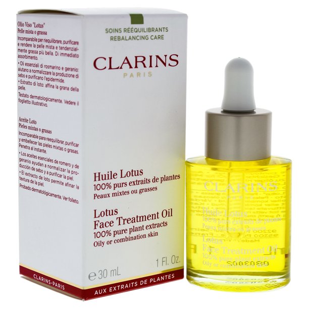 Clarins Lotus Face Treatment Oil by Clarins for Unisex 1 oz Oil