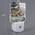 thumbnail image 2 of Pofeuu Wolf Family Winter Wonderland Print Night Lights Plug into Wall with Dusk-to-Dawn Light Sensor, LED Nightlight for Bathroom, Adult, Hallway-UK, 2 of 7