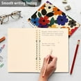 thumbnail image 4 of FORMRS 1-Subject Spiral Notebook 8" x 5" College Ruled 60 Refillable Sheet A5 Hard Cover, Large Colorful Flowers Pattern, 4 of 7