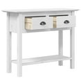 thumbnail image 2 of vidaXL Console Table BODO White 90x34.5x73 cm Solid Wood Pine, 2 of 5