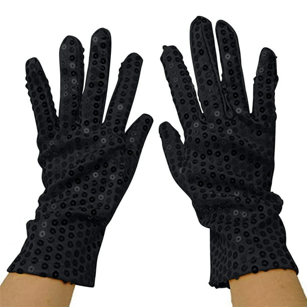 Guantes de lentejuelas para mujer, para adultos, para escenario, baile nocturno, ropa de actuación de moda, accesorios, guantes de mujer