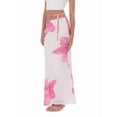 thumbnail image 3 of Womens Floral Mesh Maxi Skirt Elastic High Waisted Boho Elegant Mermaid Long Skirts for Women Pink S, 3 of 10