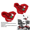 thumbnail image 6 of LAZIOEGR Red Velvet Handlebar Knob Hoodie Cover – Universal Fit, Decorative & Protective for Scooters, Tricycles & Handbrakes, 6 of 8