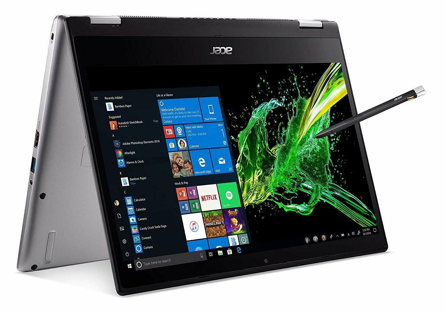 Acer Spin 3 14" FHD Convertible Laptop (Quad i7-8565U / 16GB / 512GB SSD)