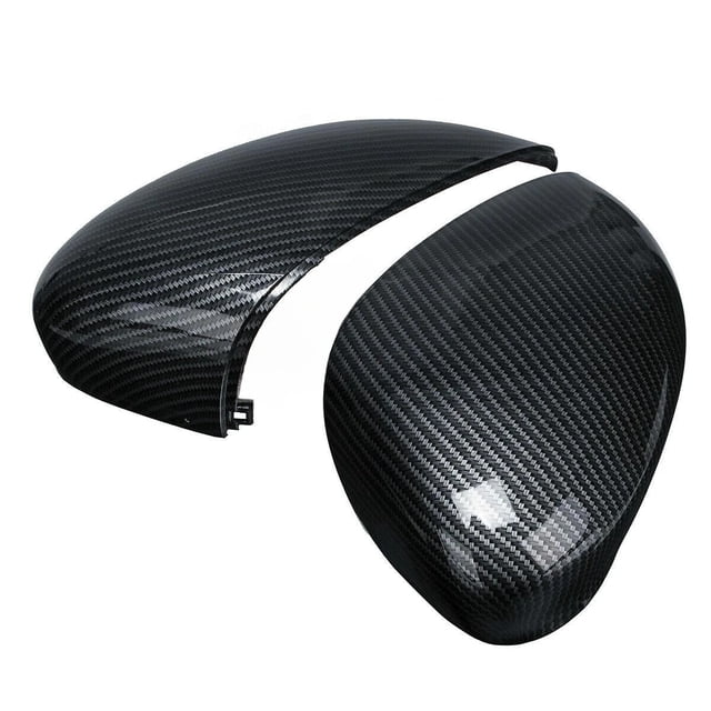 Cubierta de espejo retrovisor, tapas de espejos laterales for Ford Fiesta MK7 2008-2019, accesorios de repuesto de fibra de carbono for automóvil