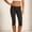 01 Dark Gray, variant on YueHuiYing Women’s Capri Leggings Cotton Knee and Ankle Length Leggings for Women Plus Size Stretch Summer Lightweight Pants