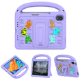 thumbnail image 4 of Lightweight Portable Case for iPad Mini 7 (A17 Pro) 2024 / iPad Mini 6 2021 Letter Pattern Kids Shockproof Cover with Pencil Holder and Shoulder Strap, 4 of 9