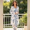 thumbnail image 3 of Eternatastic Women's 3 Piece Knit Lounge Set Pajama Long Sleeve Cardigan Sleeveless Top Pants Sweatsuit Pjs Sets, 3 of 8