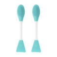 thumbnail image 1 of Unique Bargains 2 Pcs Smooth Facial Mask Brush Double-headed Green, 1 of 5