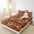 thumbnail image 3 of Erosebridal Cute Animal Capybara Bed Sheets For Capybara Lover,Cartoon Capybaras King Sheets For Girls Kids 4-Piece, 3 of 6