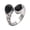 Silver-black, variant on Men's Women's Stainless Steel Retro Gemstone Signet Rings Teardrop Crystal Zircon Ring Black Size 12