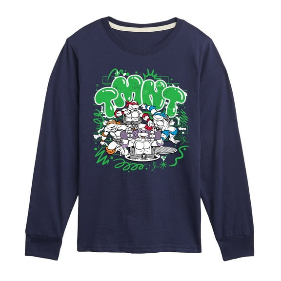 Teenage Mutant Ninja Turtles - Paint Logo - Toddler & Youth Long Sleeve Graphic T-Shirt