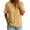 Yellow, variant on Women's V-Neck T-shirts Zaewscy Women's Striped V-Neck Button Loose Casual Summer Short-Sleeve T-Shirt