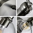thumbnail image 3 of CHLOE Lighting OXA Transitional 1 Light Brushed Nickel Indoor Wall Sconce 6" Wide, 3 of 4