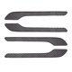thumbnail image 1 of 4x Cubierta de la manija de la puerta del automóvil Etiqueta protectora L y R, Decoración exterior Izquierda y derecha Envoltura de ajuste para Tesla Fibra de carbono mate Macarena Tapa de cubierta de manija de puerta, 1 of 3