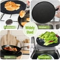 thumbnail image 6 of Silicone Splatter Screen for Frying Pan, Grease Splatter Guard for Frying Pan Heat Resistant Oil Splatter Guard, Multi-Use Pan Cover, Non Stick, Easy Clean 12.6" - Black, 6 of 7