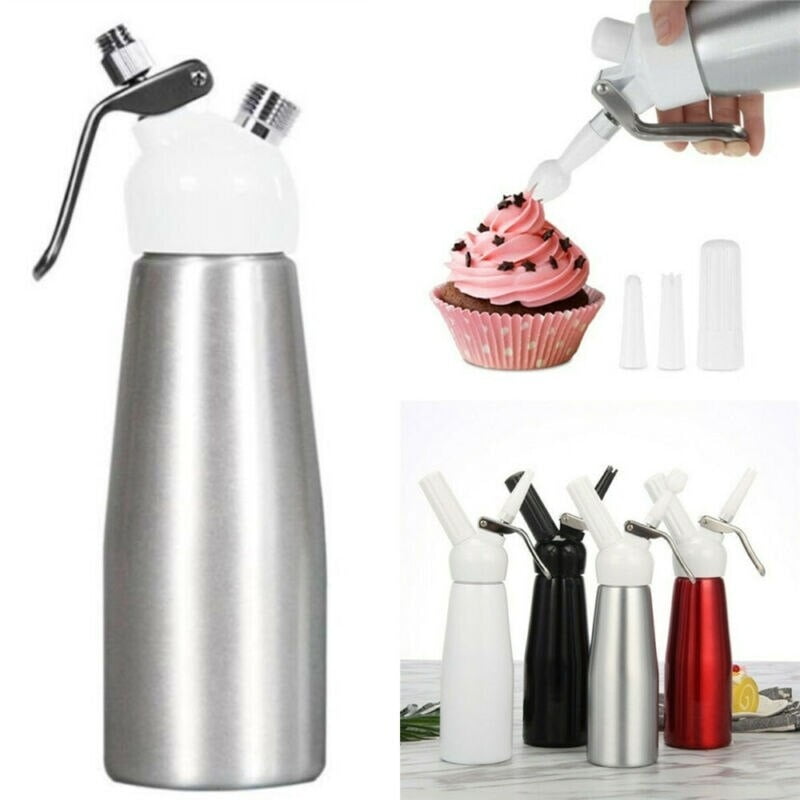 1pc 250mL Whipped Dessert Cream Dispenser Whipper Foam Maker +3 Nozzles Stainless Steel