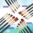 thumbnail image 1 of Baohd Nylon Hair Paint Brush Beginners And Professionals Wide Application For Beginners And Professionals HB-3353Nail round, 1 of 6