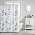 thumbnail image 2 of Madison Park Rideau de Douche Salle de Bain, Design Floral Magnolia Moderne Shabby Chic Tissu de Bain Intimité, 72"x72 Pouces, Aqua, 2 of 5