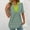Green, variant on YHAJDS Polo Shirts for Women Short Sleeve Collared Striped Print Casual Fashion Top Blouse