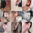 thumbnail image 4 of 2 uds./lote de tapones y túneles de silicona flexibles de 3 a 16 mm para los oídos, piercings para las orejas, dilatadores para las orejas, joyería corporal, 4 of 5