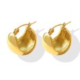 thumbnail image 1 of Joyas geométricas en forma de U diseño irregular 2022 año pendientes titanio acero 18k oro pendientes F577 oro ZefeiWu 9024715103321, 1 of 3
