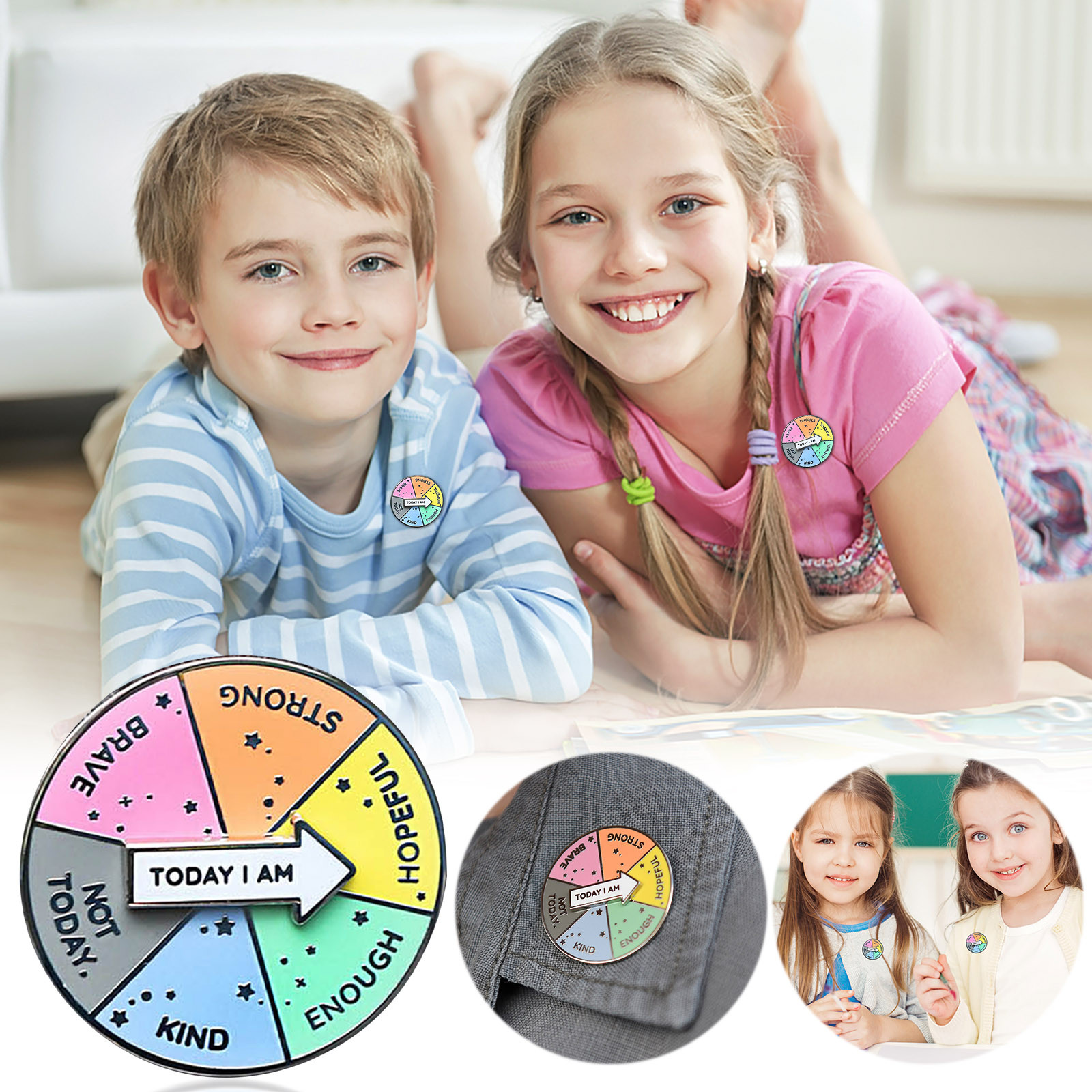 Positive Information Interaction, Rotating Pins, Student Emotional Pins