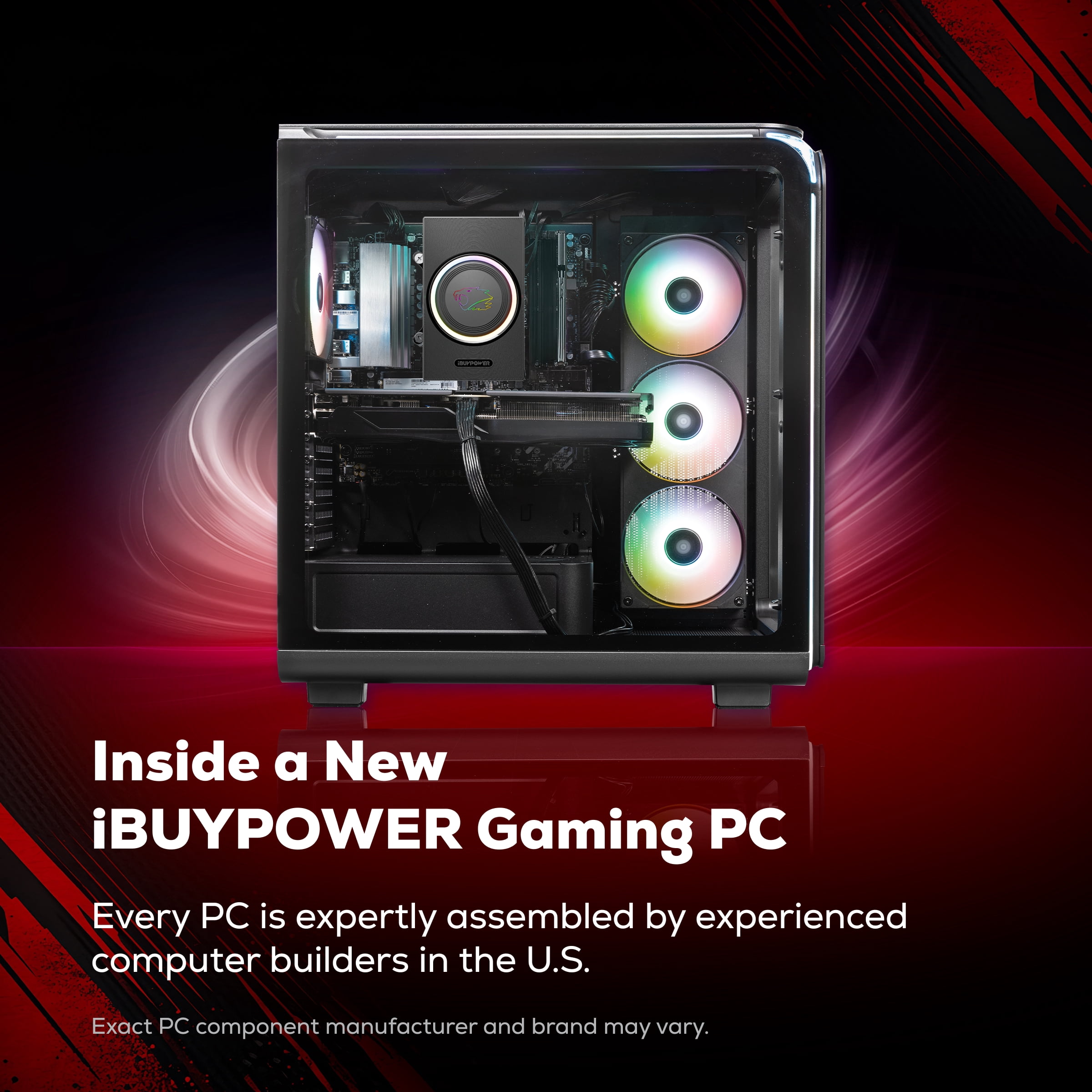iBUYPOWER Element Gaming PC Desktop Computer AMD Ryzen 7 8700F CPU, NVIDIA GeForce RTX 5060 8GB GPU, 16GB DDR5 5200MHz RAM, 1TB NVMe SSD, Windows 11 Home, Gamer Keyboard and Mouse - EXBA7N5601