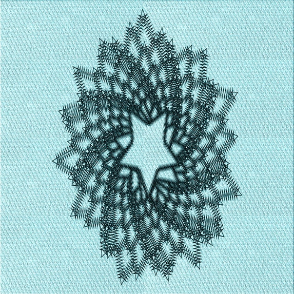 Ahgly Company Machine Washable Indoor Square Transitional Deep-Sea Green Area Rugs, 8' Square