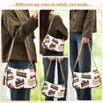 thumbnail image 4 of FORMRS Womens Shoulder Bag with Chain Strap Clutch Purse Cute Tote Handbag, White Cakes Pattern, 4 of 7