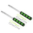 thumbnail image 1 of Unique Bargains 1.2M/4ft Telescopic Handheld Flagpoles,2Set Pointer Stick w Sponge Handle Green, 1 of 8