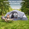 thumbnail image 4 of EVER ADVANCED 8 Person Family Camping Tent,  Family Dome Tent with Screen Porch for Camping, Travel, Hiking, Grey, 4 of 8