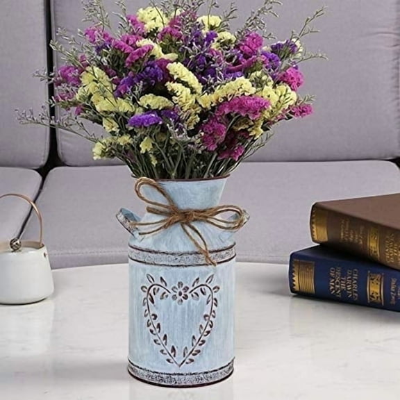 TTdayup Rustic Shabby Chic Vase for Flower - Vintage Farmhouse Vase for Centerpieces Home Decor(Light Grey)