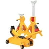 Performance Tool W1605 2-Ton Trolley Jack & Jack Stands - Enamel Finish, 4,000 Lbs. Capacity, Carrying Handle, Heavy Duty - Yellow