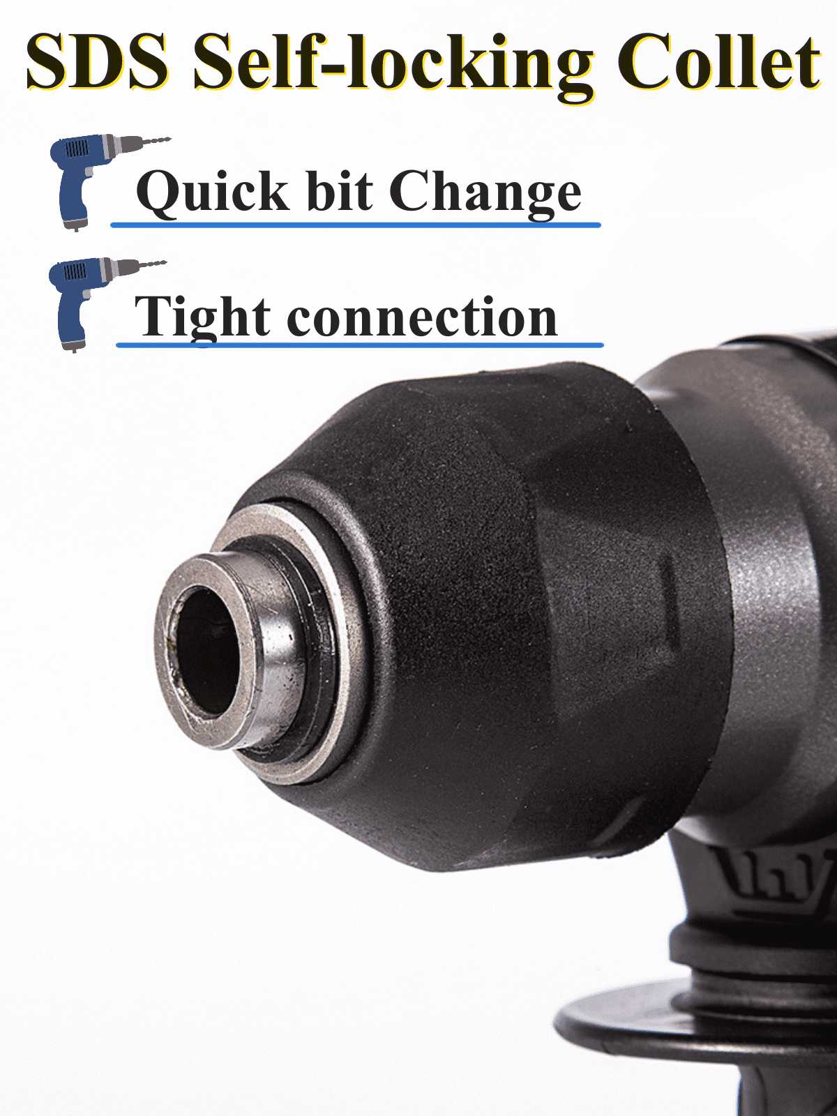 128VF 21V Rotary Hammer Drill Brushless Cordless Hammer Drill w/ 80cm Drill Bit 2 Mode 19500mAh
