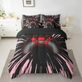 thumbnail image 2 of Erosebridal Pink Gamepads Bed in a Bag Full size,Geometric Lines Bed Set,Video Game Bedding Full Size,Super Cozy Gamer Room Decoration,Reversible,7pcs, 2 of 6