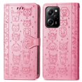 thumbnail image 1 of Funda Cartera FOXDOCK para XIAOMI POCO X5 Pro , Flip PU con Relieve de Gatos y Perros, Tarjetero y Soporte, 1 of 6