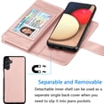 thumbnail image 3 of Galaxy A13 5G Case, A13 5G Wallet Case, Samsung Galaxy A13 5G 6.5 inchs PU Leather Case, Tekcoo Luxury Cash Credit Card Slots Folio Flip Cover [Detachable Magnetic Case] & Kickstand - Rose Gold, 3 of 6
