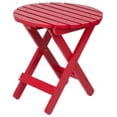 thumbnail image 2 of Shine Company Adirondack Round Folding Table - Chili Pepper, 2 of 3