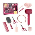 thumbnail image 2 of Kids Barber Play Set Hair Dryer Clipper Pretend Role Play Toys with Storage Box for Girls Toddlers Salon Simulation(A), 2 of 6