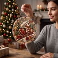 thumbnail image 4 of Christmas Pearl Diamond Art Suncatcher, Christmas Pearl Art Kit for Adults, 7.87in DIY Diamond Suncatcher Art Kit, Christmas Holiday Hanging Ornament, 4 of 6